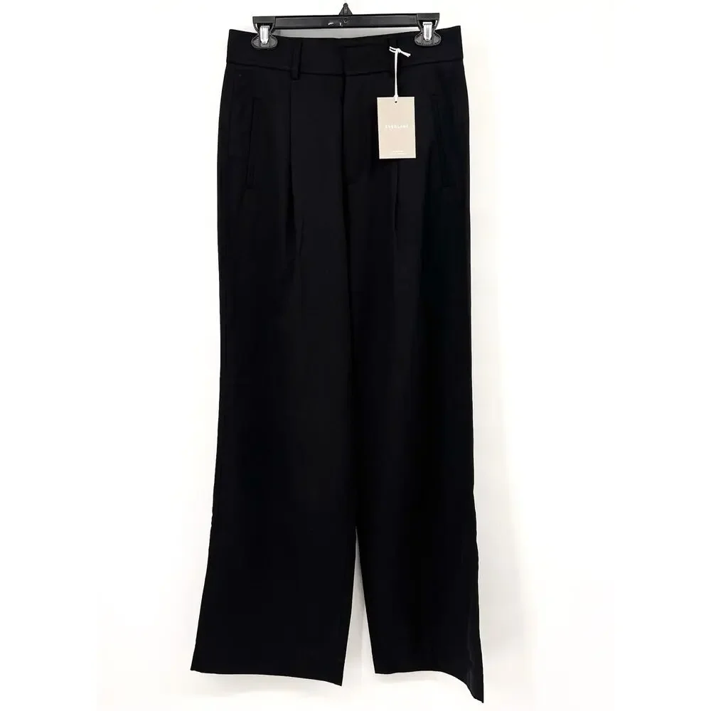 Everlane Womens The Way-High Drape Pant Size 2 Black 31